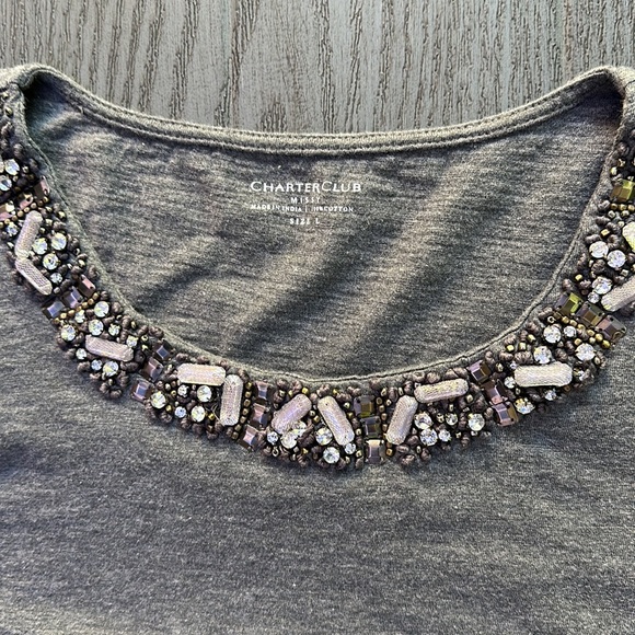 Charter Club embellished Top - Picture 2 of 3